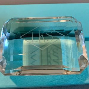 Tiffany & Co. Crystal Paperweight